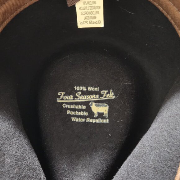 Scala Piscataway Soft Wool Felt Outdoorsman Hat w/ Feather Band – Brown - Picture 4 of 6